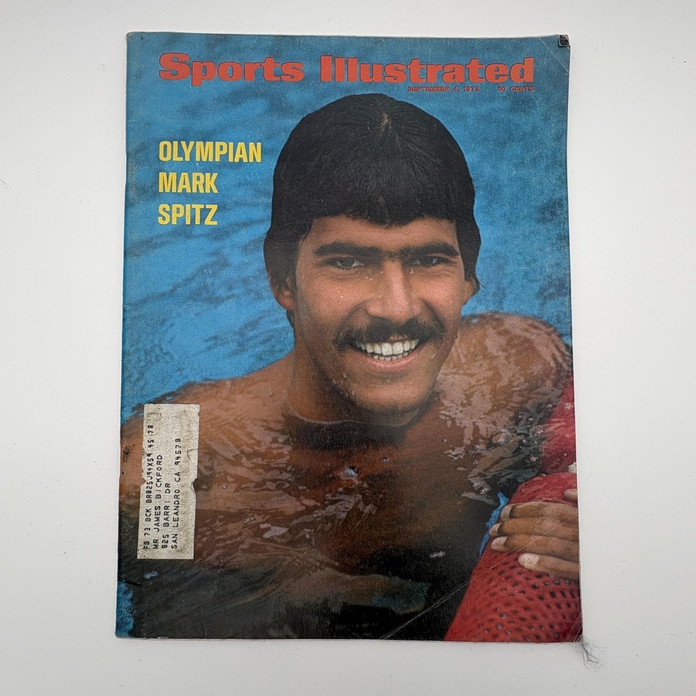 Vintage Sports Illustrated Magazine Sept 11 1972 Mark Spitz Olympics Swimming